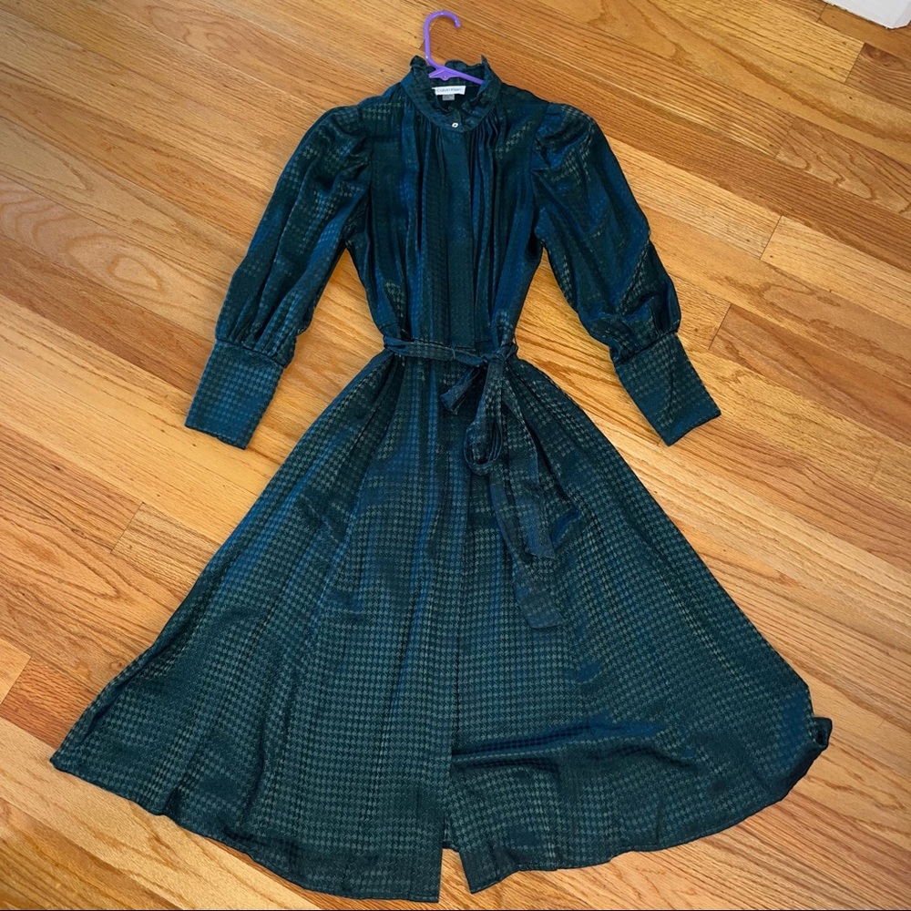 Green Calvin Klein dress